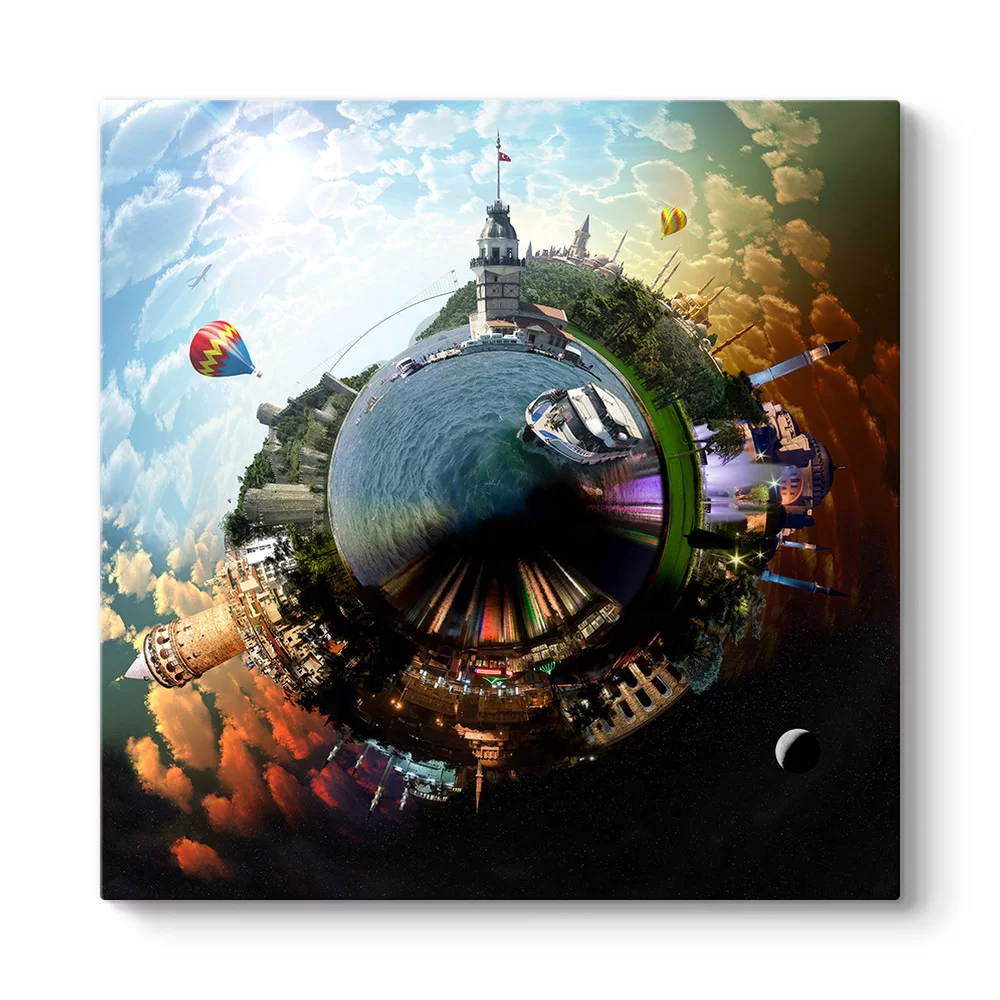 İstanbul 360 Panorama Tablosu - Model 3